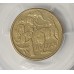 AUSTRALIA 2000 . ONE 1 DOLLAR / TEN 10 CENTS COIN . MULE STRUCK . PCGS AU